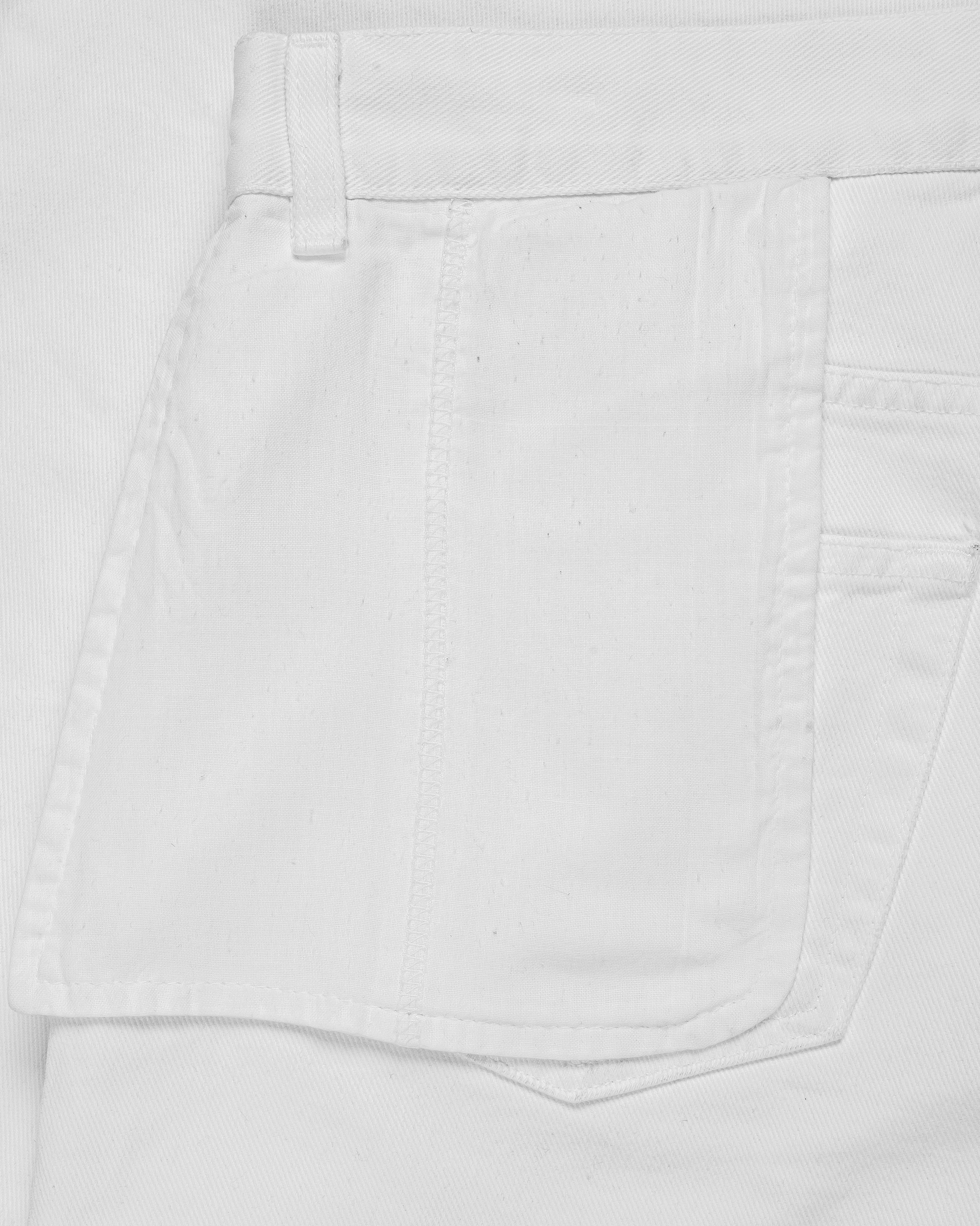 Helmut Lang White Inside-Out Jeans - SS03 - SILVER LEAGUE