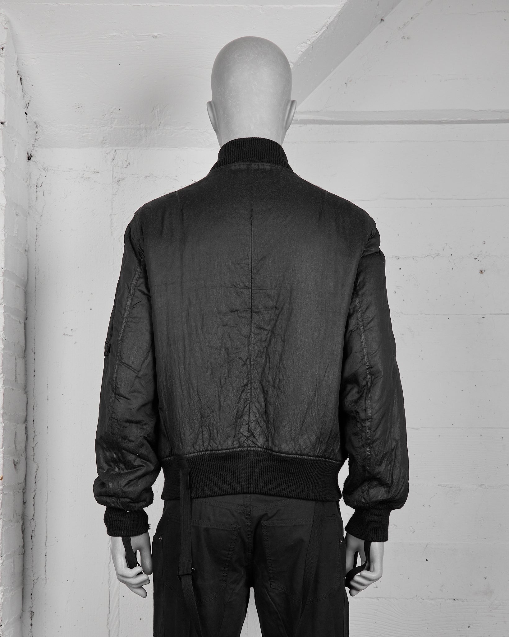 helmut lang 03aw bondage bomber jacket-