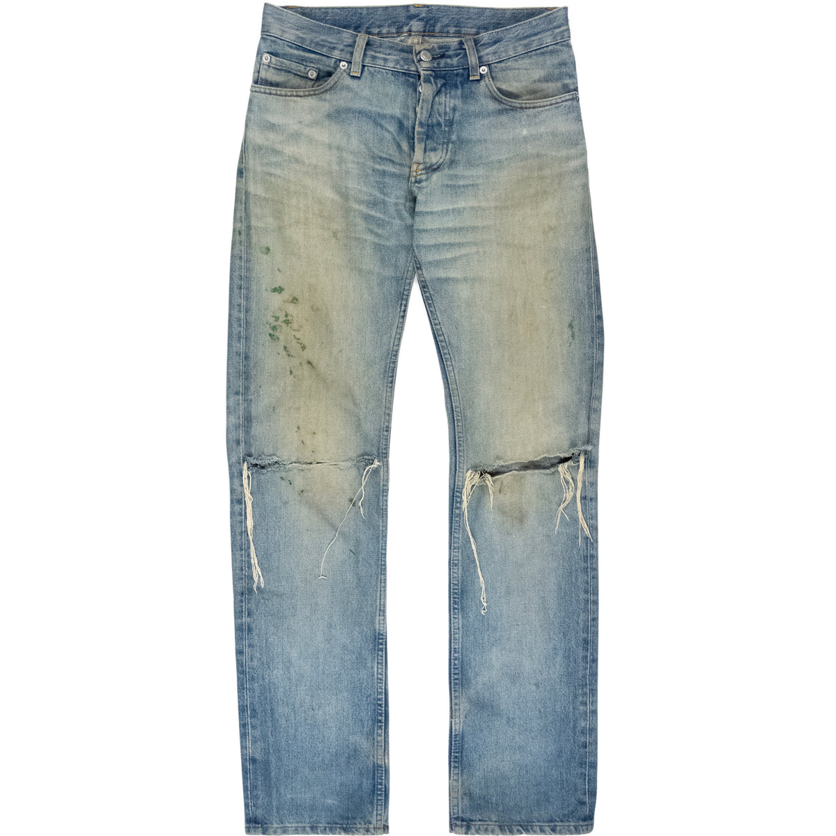 Helmut Lang Green Painter Jeans - SS2000 – SILVER LEAGUE