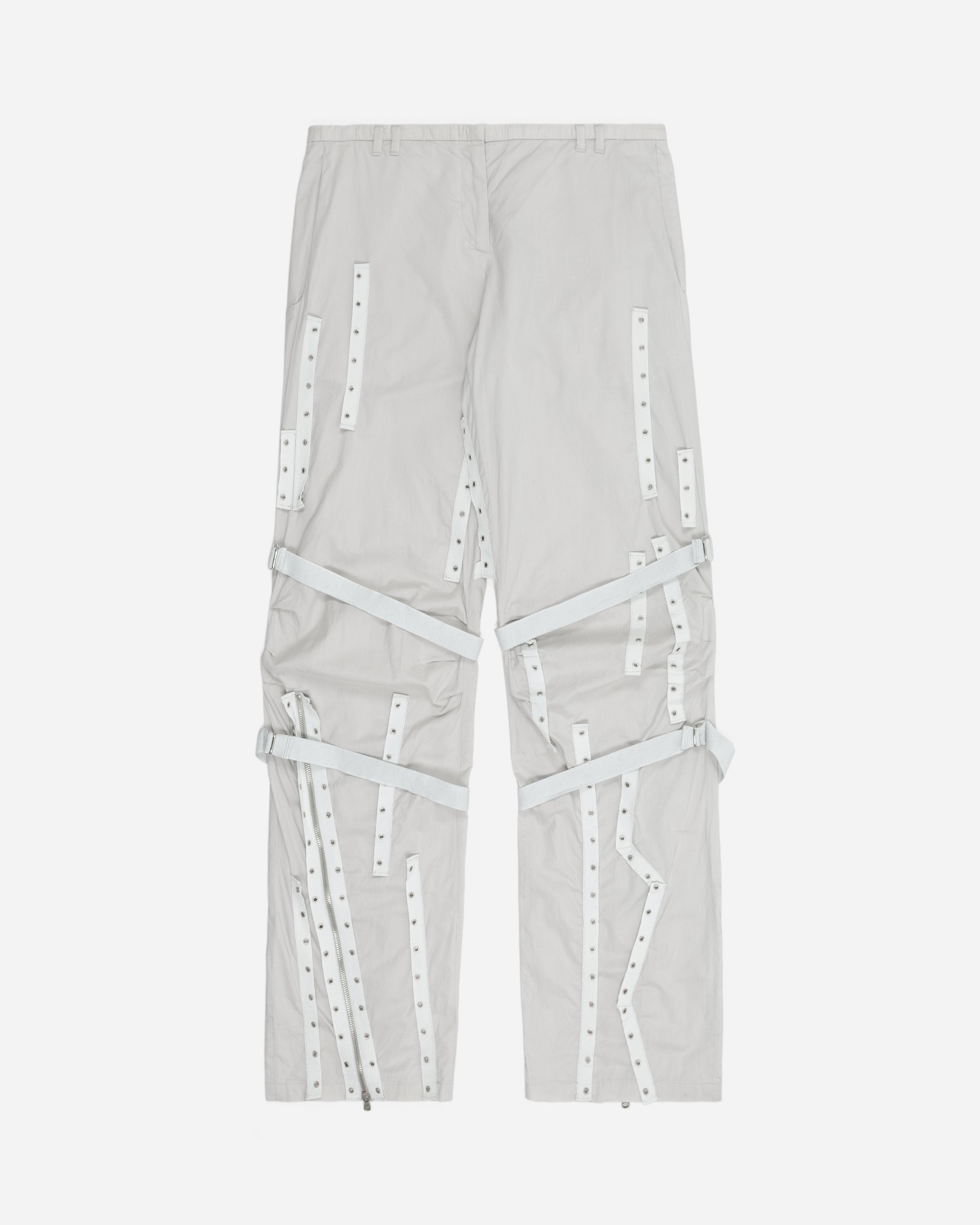 Hussein Chalayan Bondage Strap Zipper Pants - SS02 - SILVER