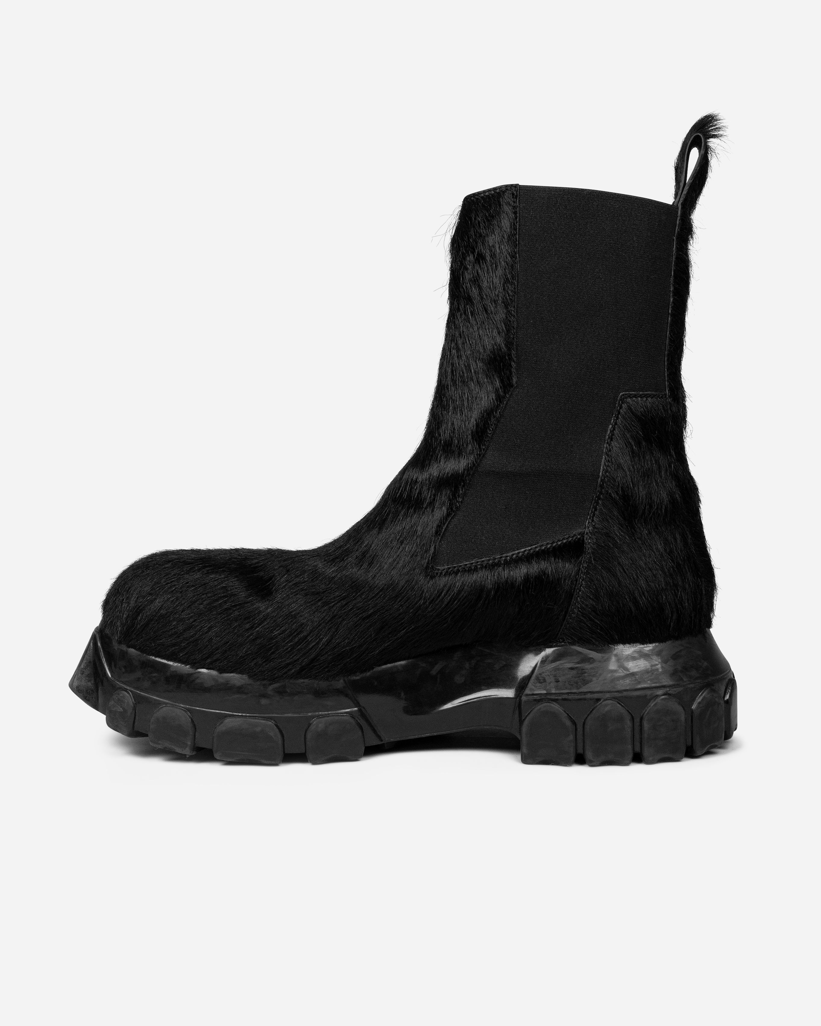 rick owens pony hair boots