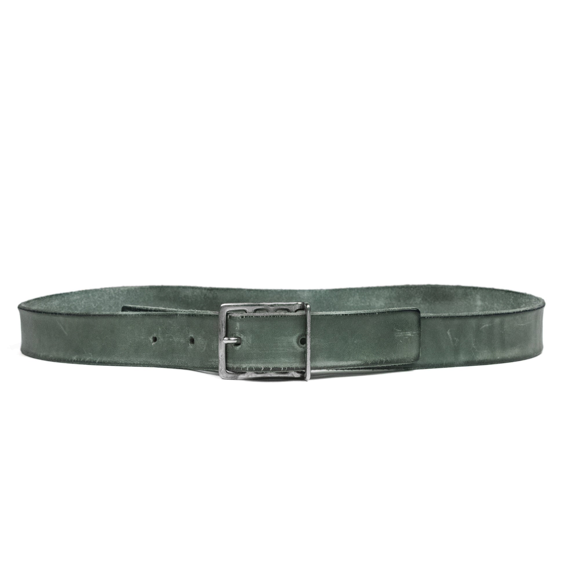 Carol Christian Poell Object Dyed Horse Leather Belt - SILVER LEAGUE