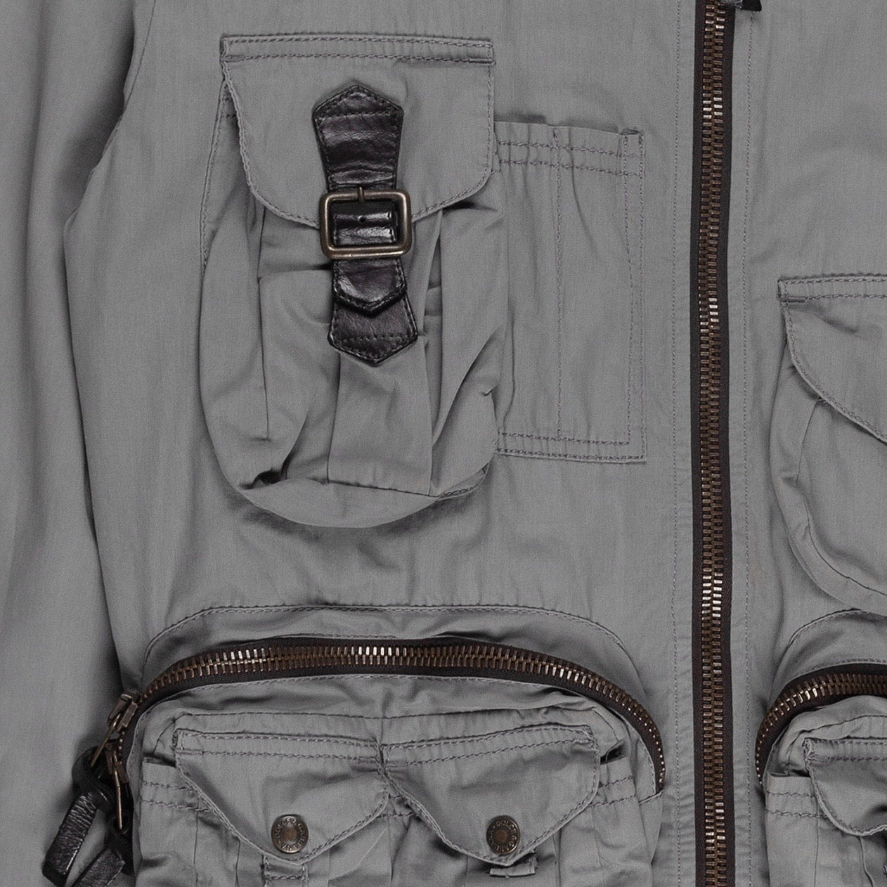 Dolce & Gabbana Multi-Pocket Cargo Hunting Jacket - SS03 - SILVER LEAGUE