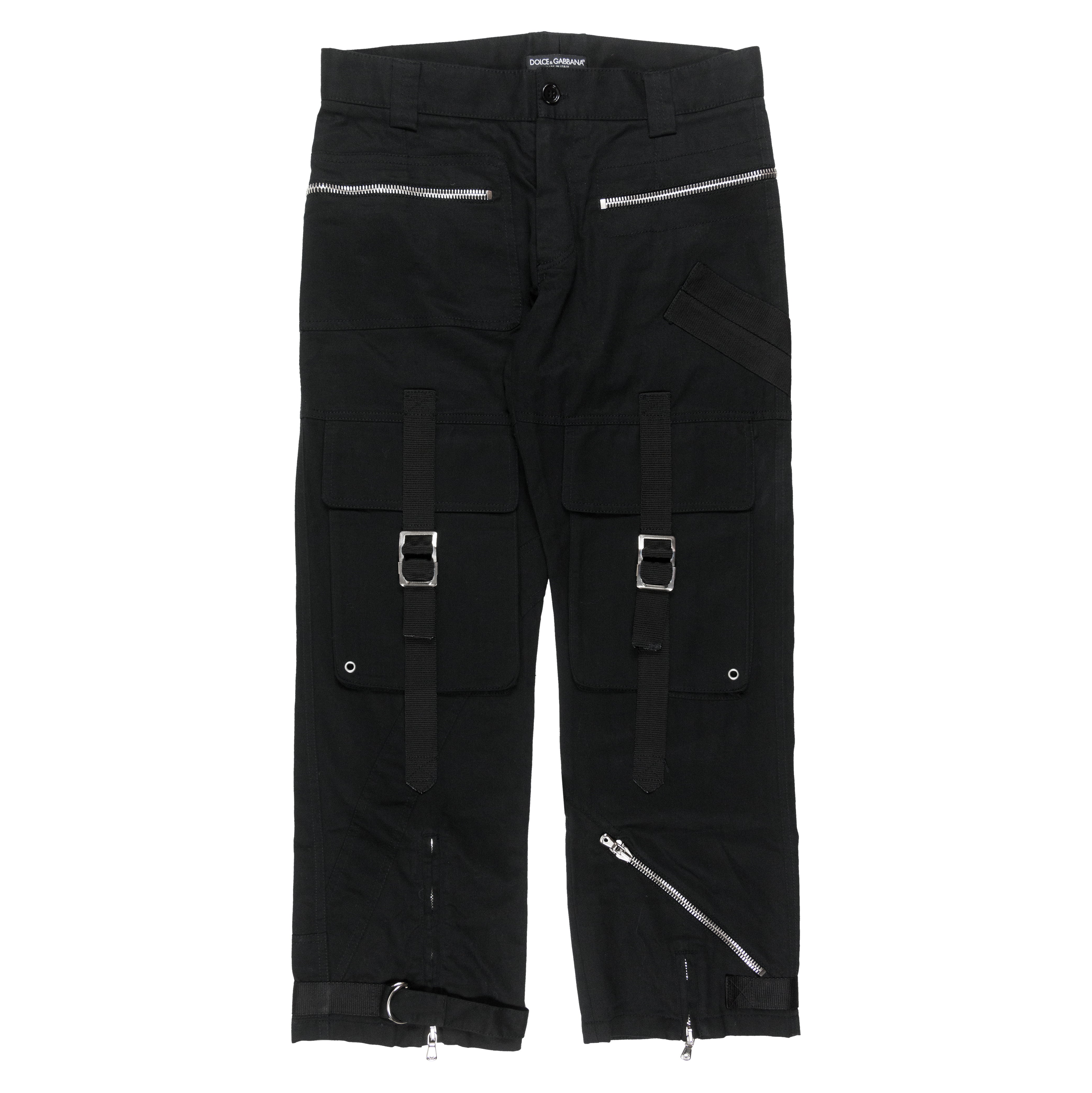 Dolce and Gabbana Bondage Cargo Trousers - AW03 - SILVER LEAGUE