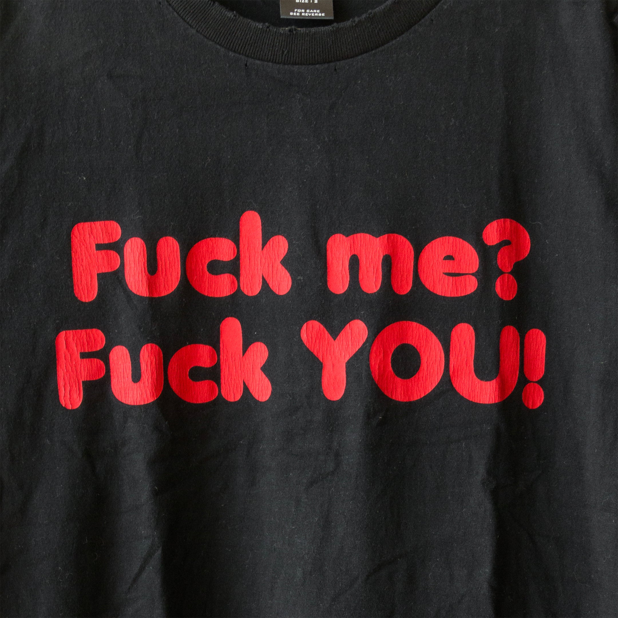 size 3 number (n)ine ガンズ期 Fuck you tee-