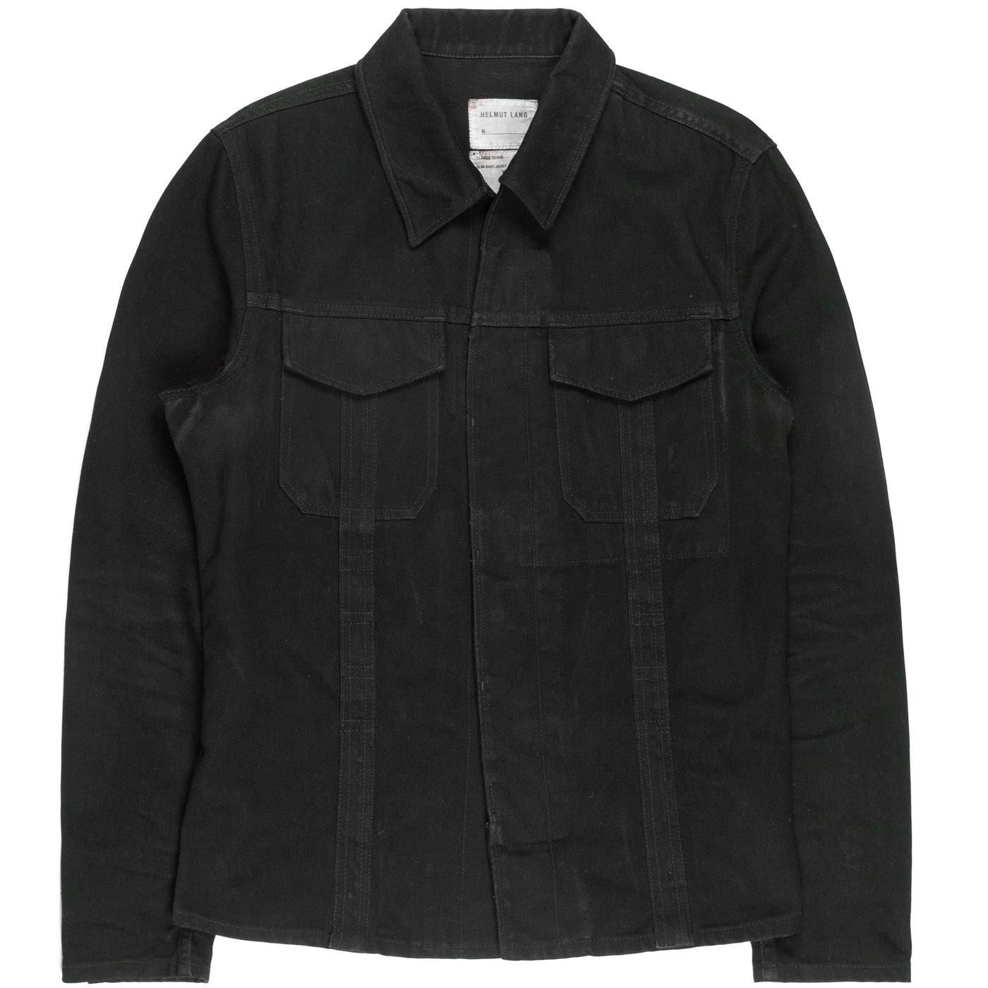 Helmut Lang Black Denim Slim Shirt Jacket – SILVER LEAGUE