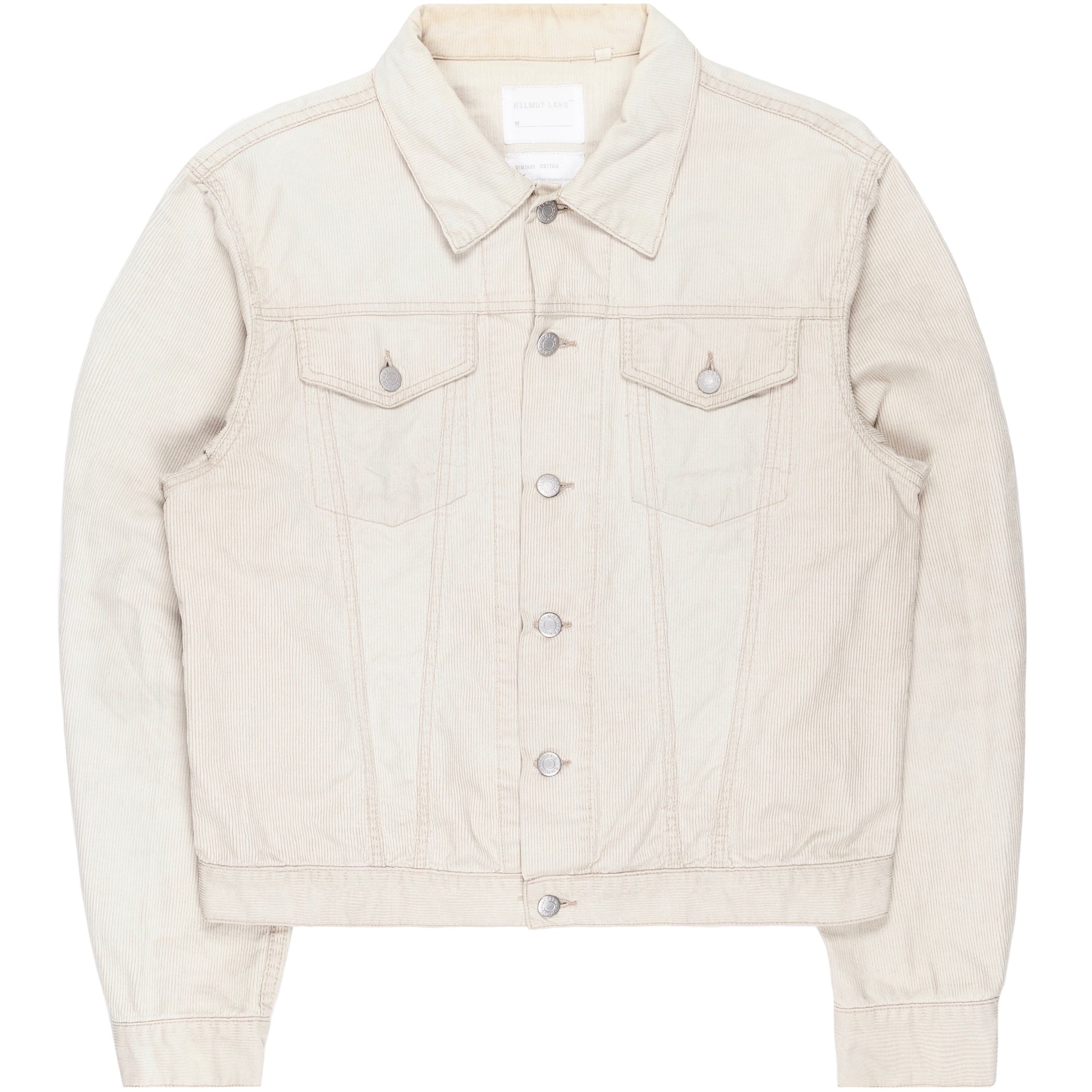 Helmut Lang Corduroy Trucker Jacket - AW98 - SILVER LEAGUE