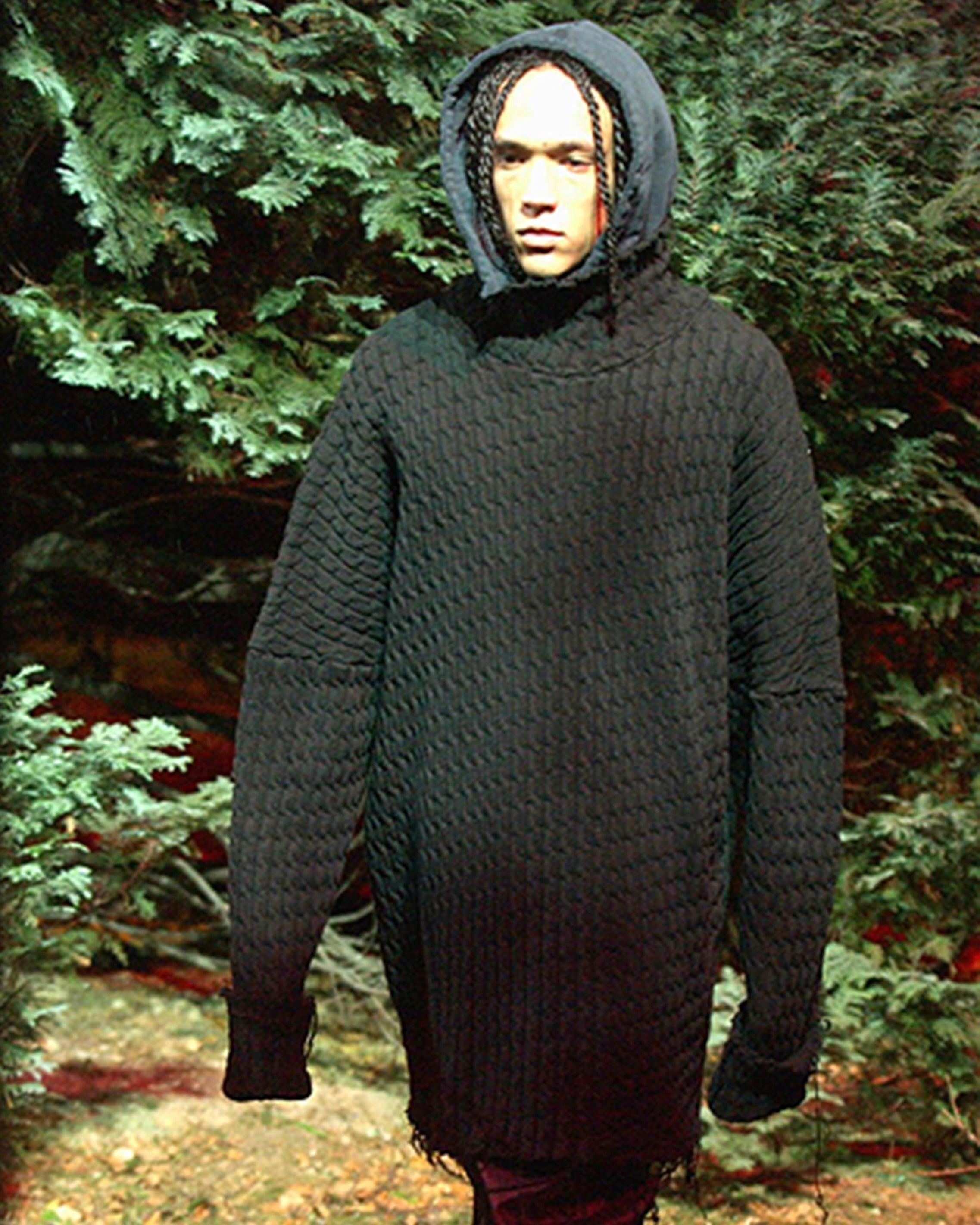Raf Simons Oversized Cable-Knit Sweater- AW02 “Virginia Creeper