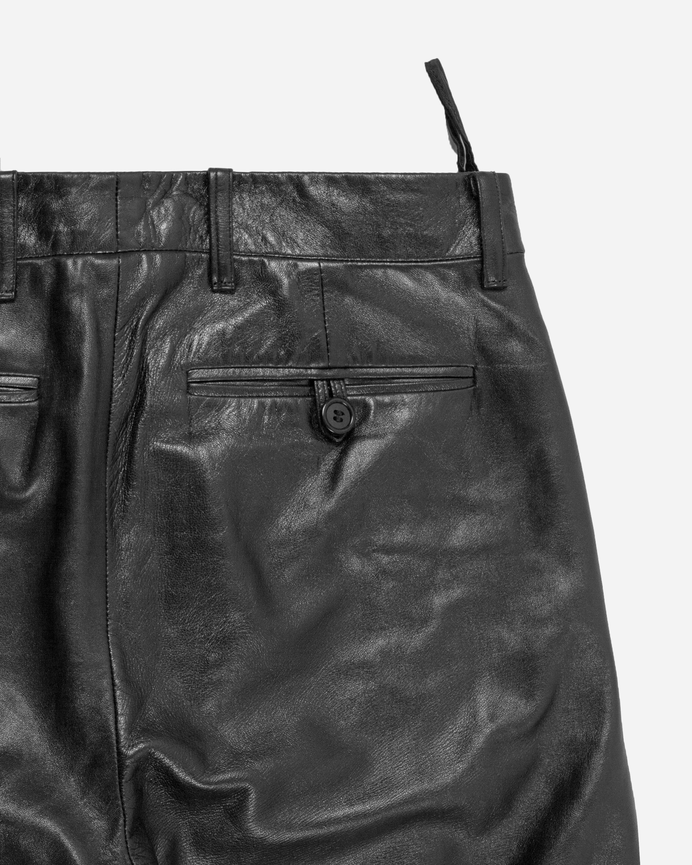 Helmut Lang Leather Pants - 2000s - SILVER LEAGUE