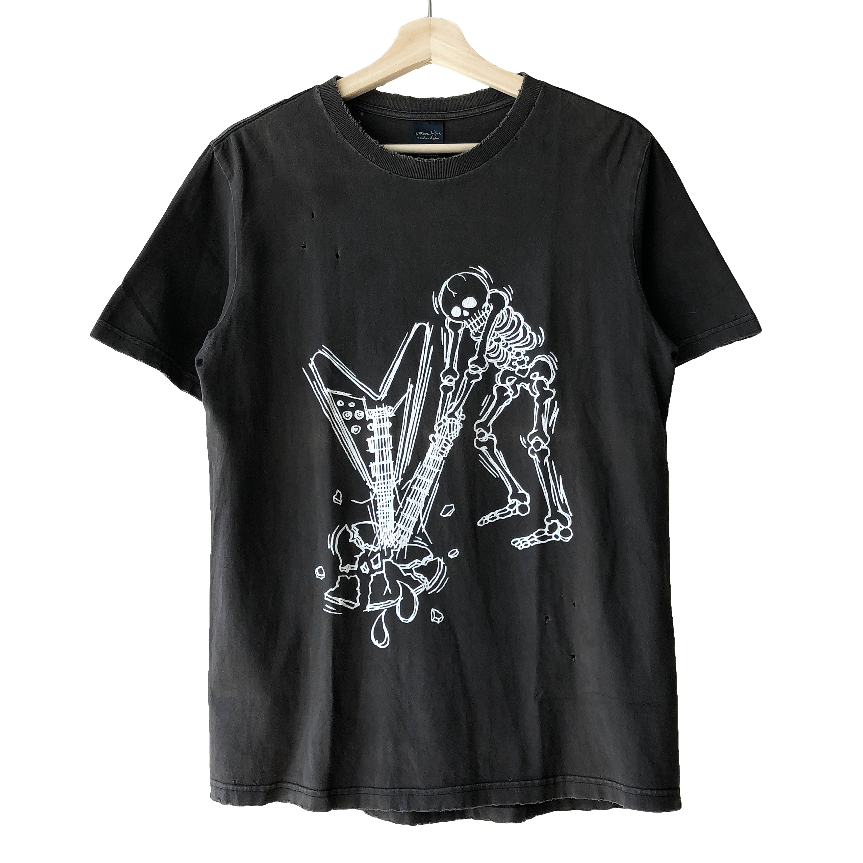 Number (N)ine Skeleton Guitar Smash Tee – SILVER LEAGUE