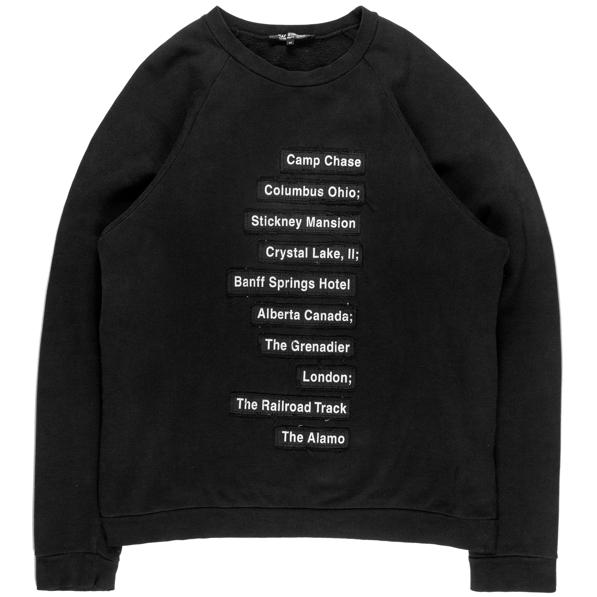 Raf Simons Haunted Places Raglan Sweater - AW05 “History Of My World ...
