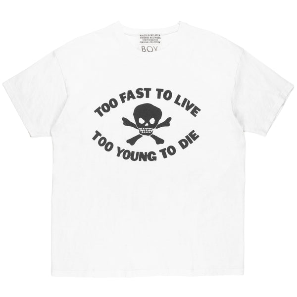 Seditionaries Too Fast To Live Tee Early 80s Boy London Era Silver League