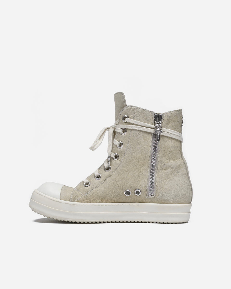 Rick Owens x Chrome Hearts Suede Ramones Sneakers – SILVER LEAGUE