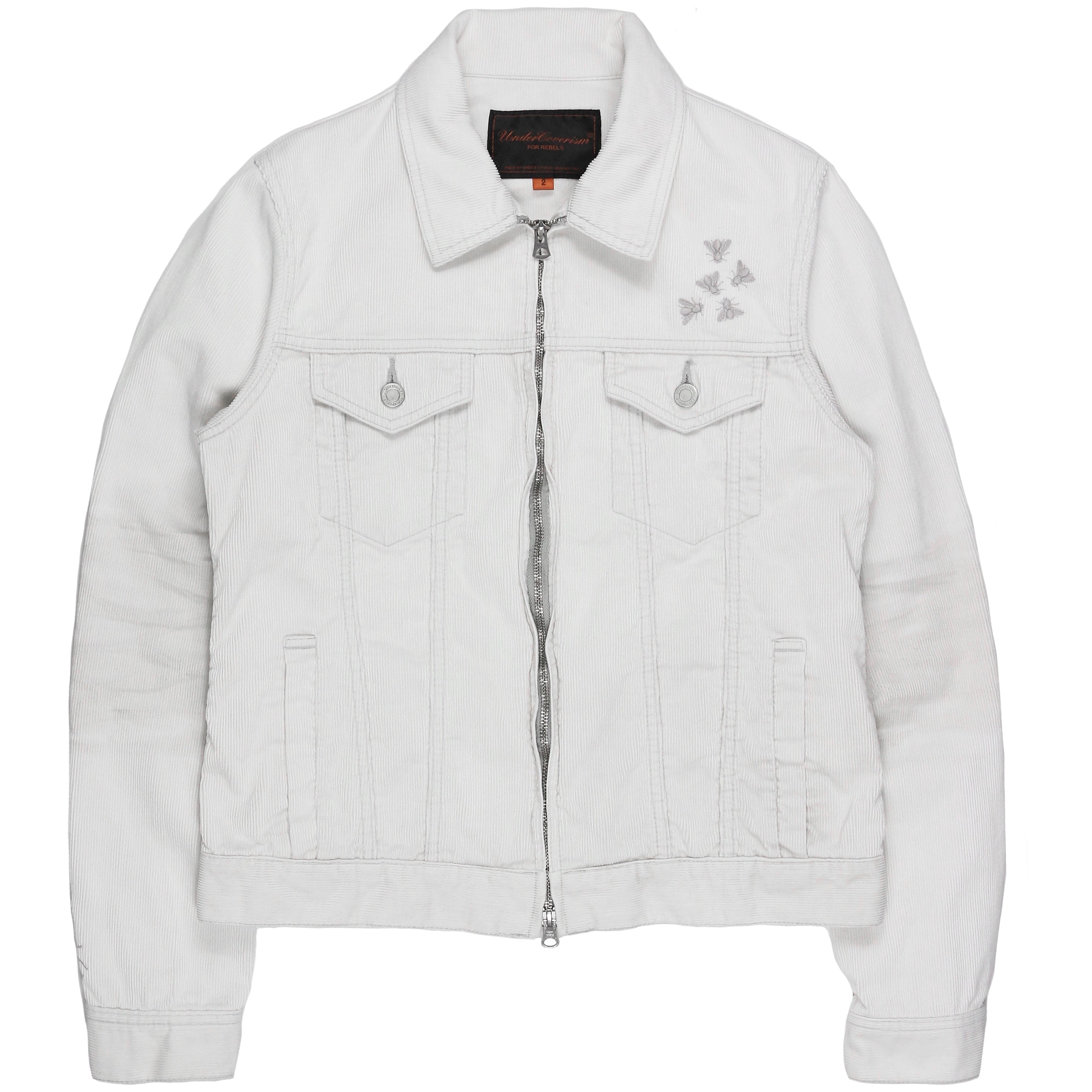 Undercover Ice Grey Corduroy Insect Jacket - AW06 