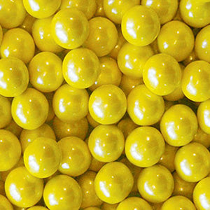  Shimmer Yellow Sixlets - Bulk 12lb 