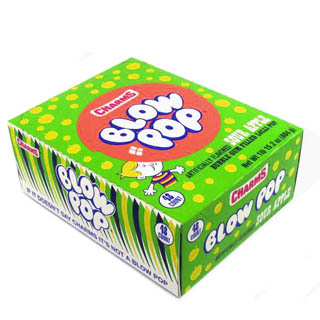  Sour Apple Blow Pops - 48ct Box 