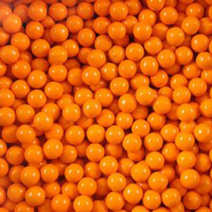  Orange Sixlets Candy - Bulk 12lb 