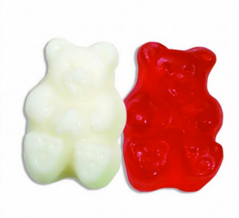  Red & White Valentine Gummi Bears - 5lb 