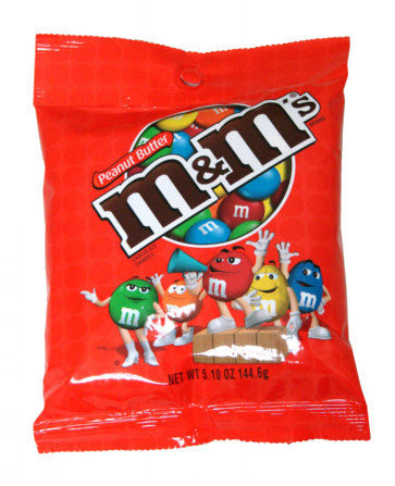  Peanut Butter M&M's - 12ct Peg Bags 