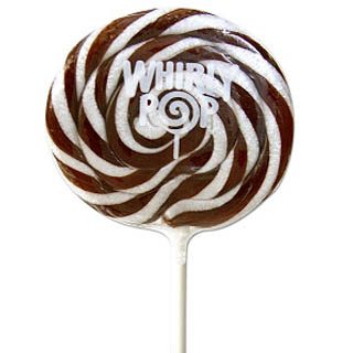  Brown & White Whirly Pops - 24ct 