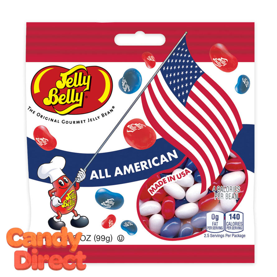  Jelly Belly 3.5oz All American Jelly Bean Bags - 12ct 