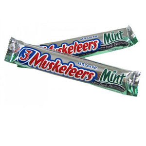 Three Musketeers - Mint Dark Chocolate 24ct – CandyDirect