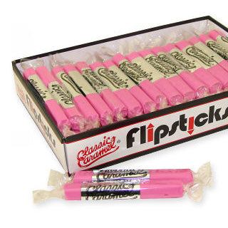  Strawberry Flipsticks Caramel Candy - 48ct 