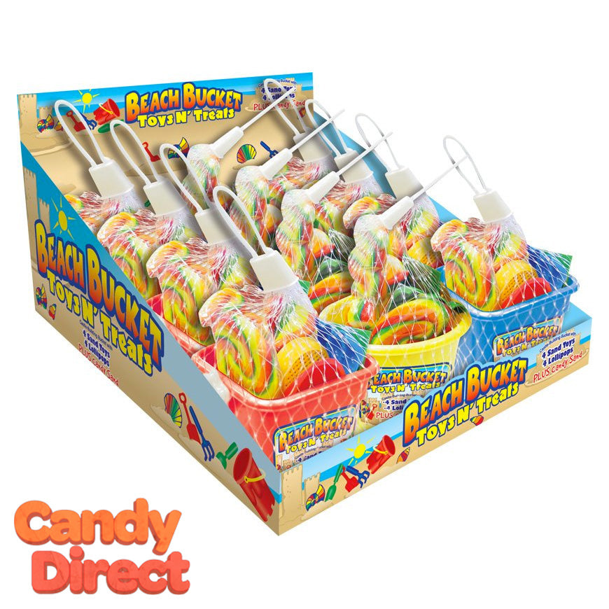  Beach Bucket Toys & Treats - 12ct 