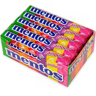  Rainbow Mentos Rolls - 15ct 