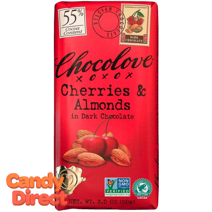  Chocolove Dark Chocolate Cherry & Almond Bars - 12ct 