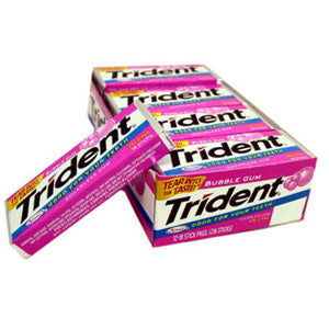  Trident Val-U-Pak - Bubble Gum 12ct 