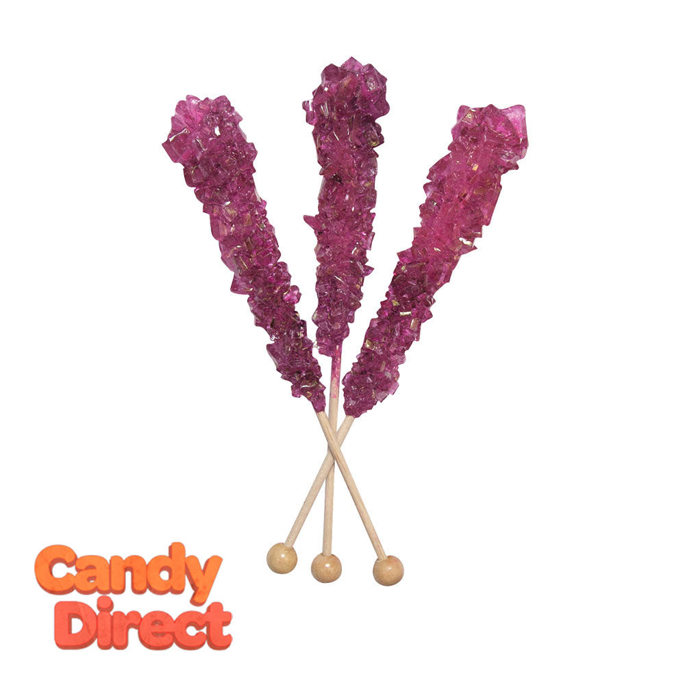  Dryden And Palmer Unwrapped Blueberry Rock Candy 6 1/2 Inch Stick - 120ct 