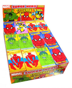 Super Heroes Candy Sticks 48ct Box Candydirect