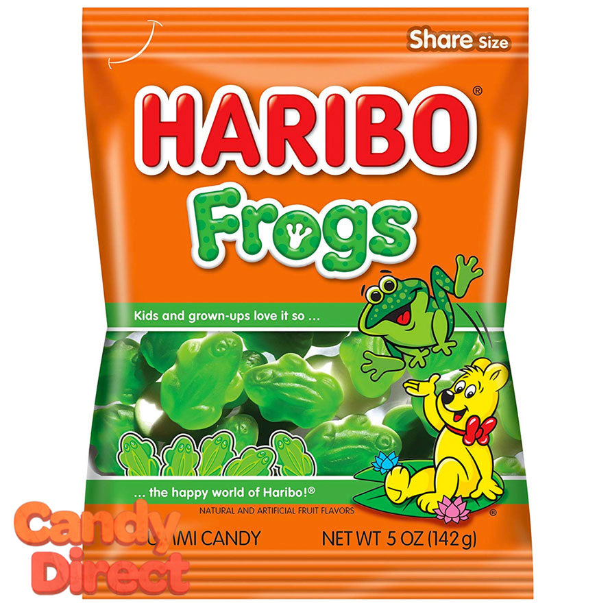  Frogs Haribo Gummi Candy 5oz Bag - 12ct 