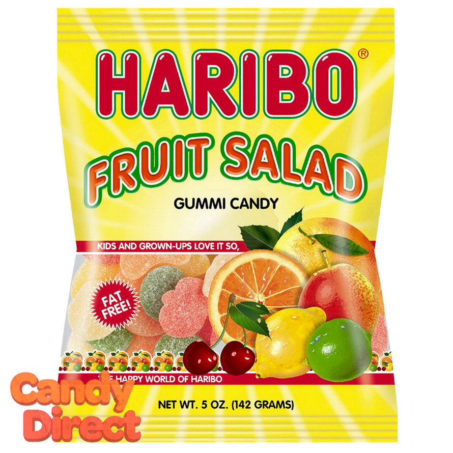  Fruit Salad Haribo Gummi Candy 5oz Bag - 12ct 