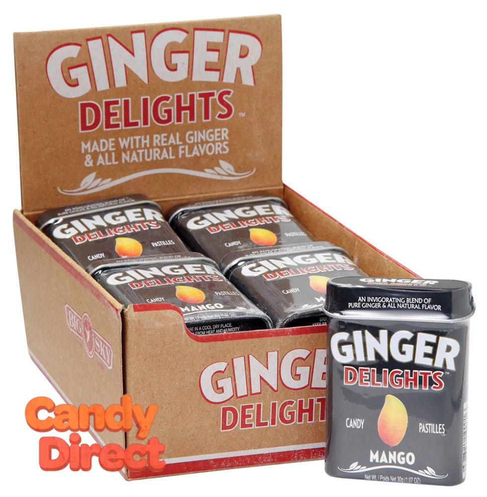  Ginger Mango Delights Delights 1.07oz Tin - 12ct 