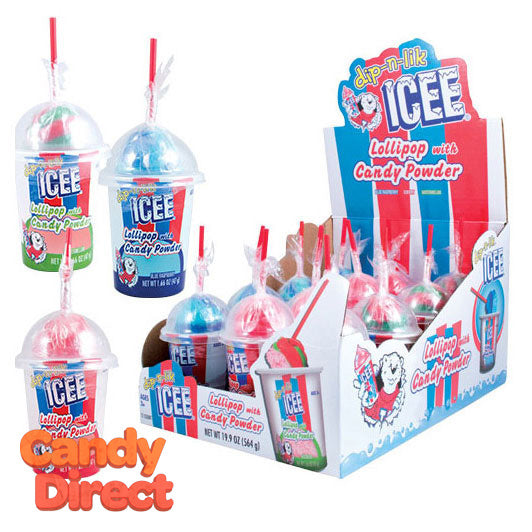  ICEE Dip-n-Lik Lollipop with Candy Powder - 12ct 