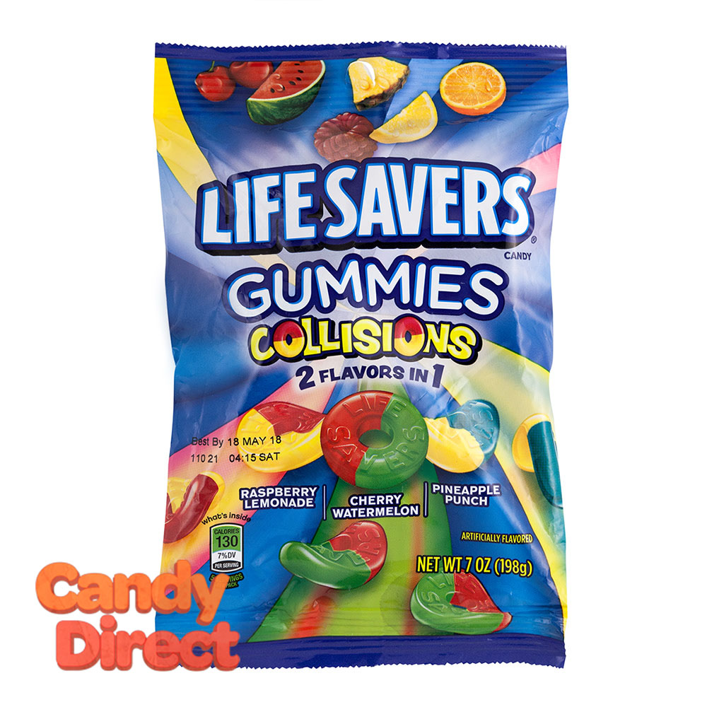 Lifesavers Collisions Gummies 7oz Peg Bag 12ct