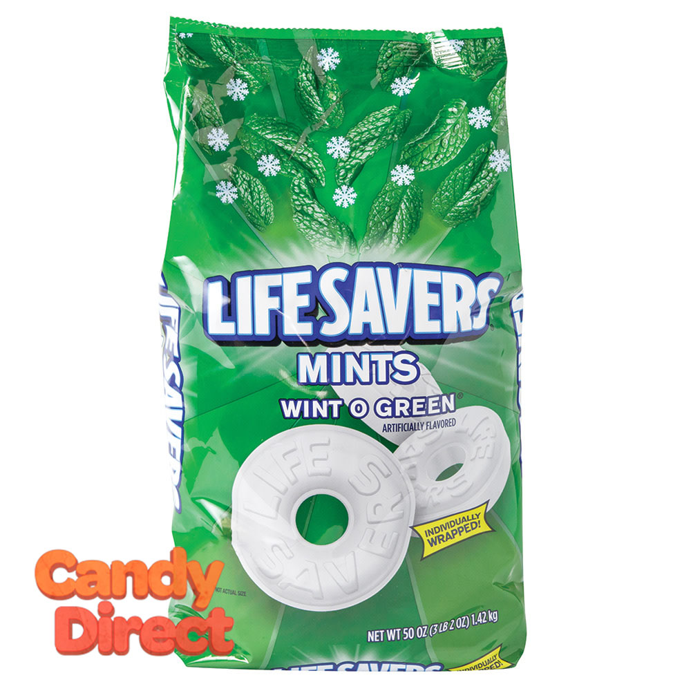  Lifesavers Mints Wintogreen 50oz Bag - 6ct 