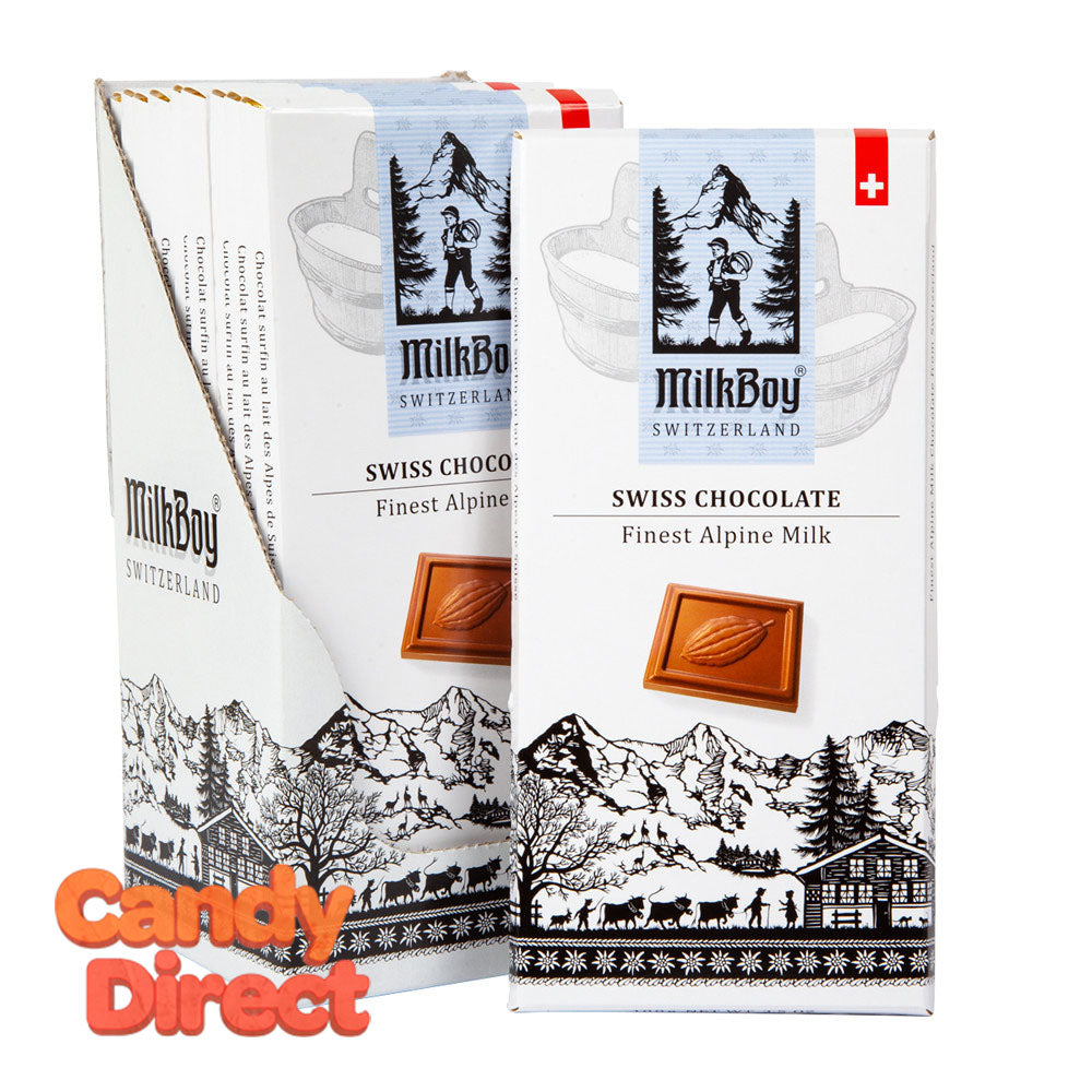  Milkboy Milk Chocolate Swiss Alpine 3.5oz Bar - 10ct 