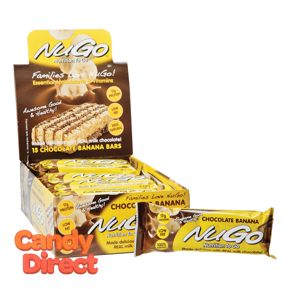  Nugo Chocolate Protein Bar Banana 1.76oz - 15ct 