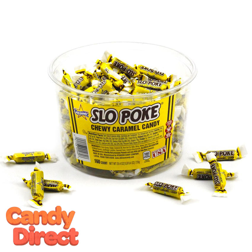  Slo Poke Candy Bite-Size - 160ct Tub 