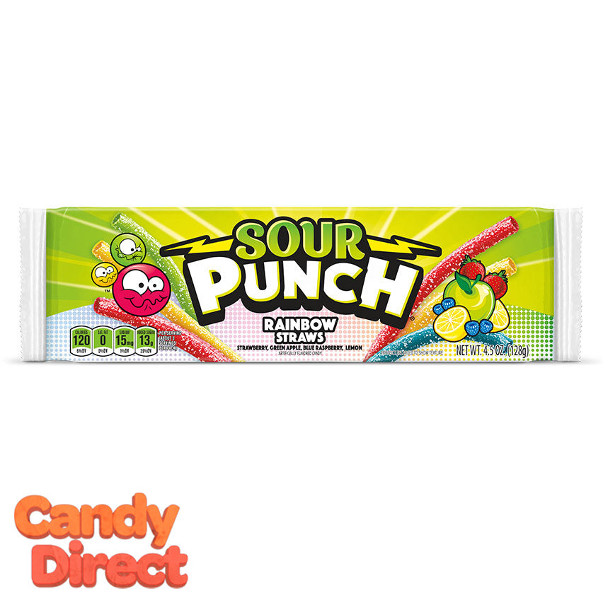  Sour Punch Rainbow Straws 4.5-ounce - 24ct 