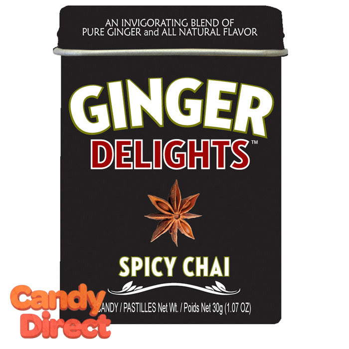  Spicy Chai Ginger Delights - 12ct Tins 