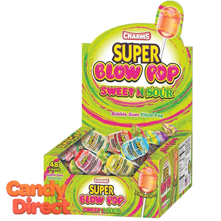  Sweet & Sour Super Blow Pops - 48ct 