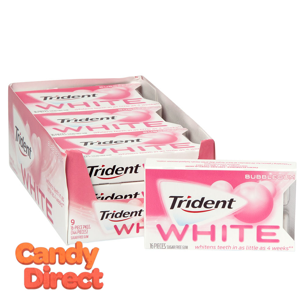  Trident Gum White Minty Bubble - 9ct 