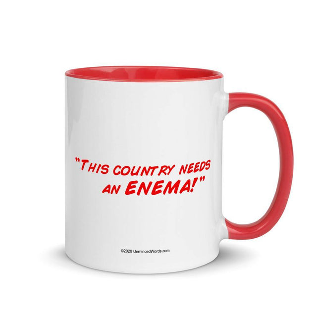 Enema - Mug with Color Inside - Unminced Words