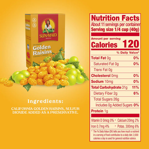 Image of Sun Maid Golden Raisins, 15 oz (Pack of 4)