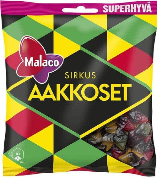 Aakkoset Sirkus 315g | Finnish Licorice