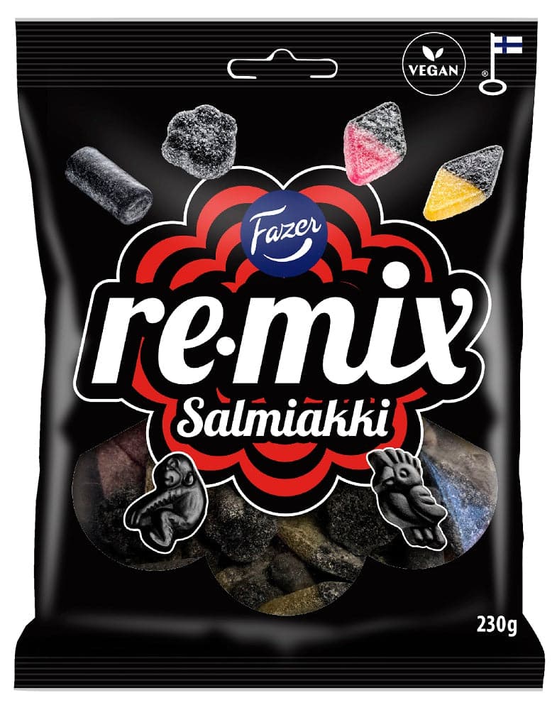 Remix Salmiakki 230g | Finnish Licorice